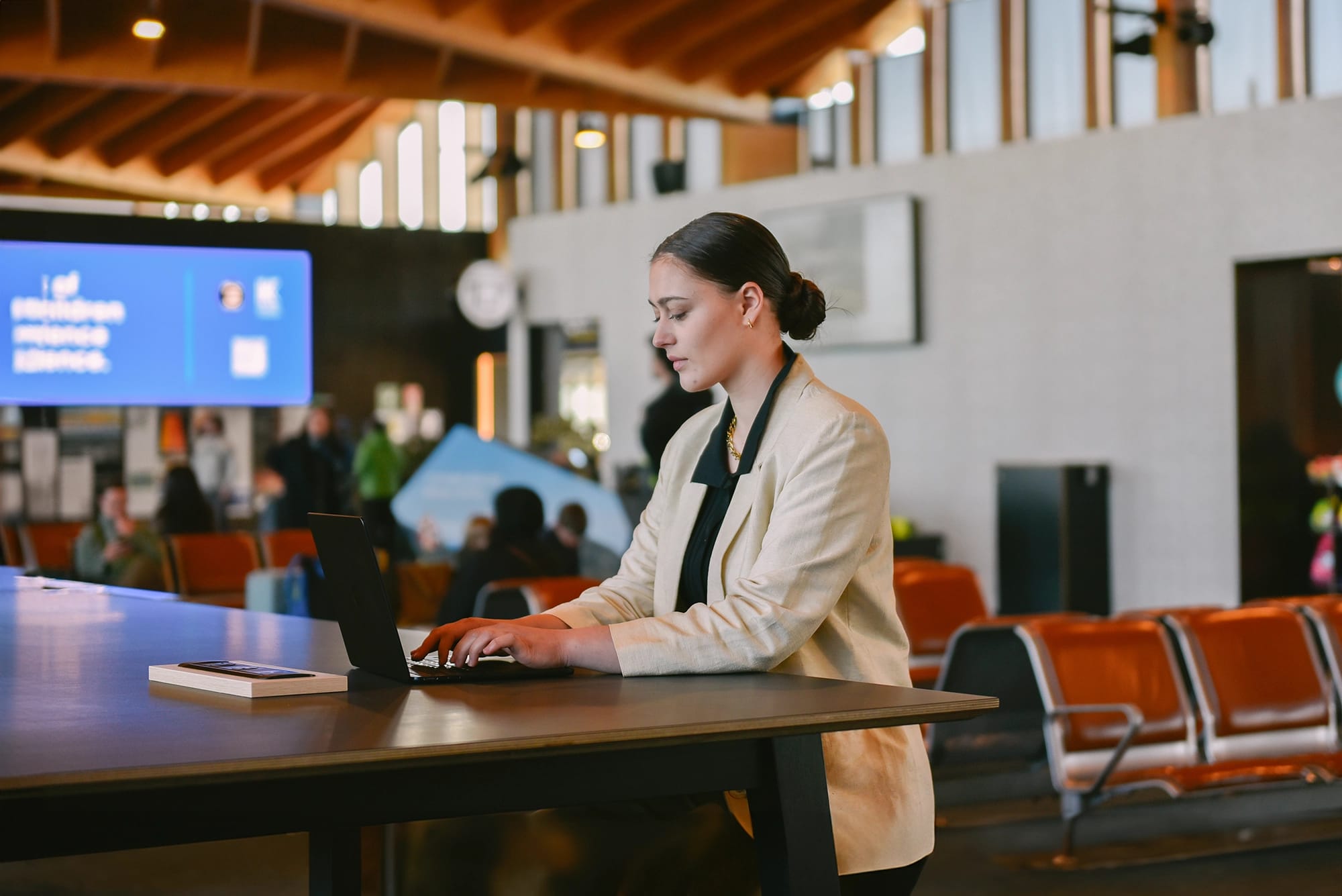 Nelson Airport Terminal Wifi device charging