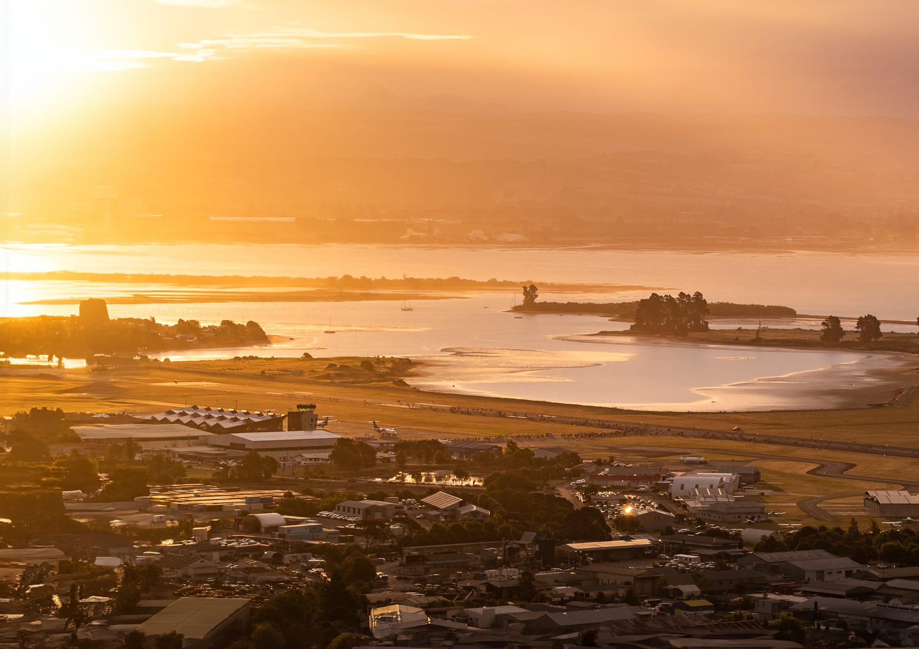 Nelson Airport from Ridgeway