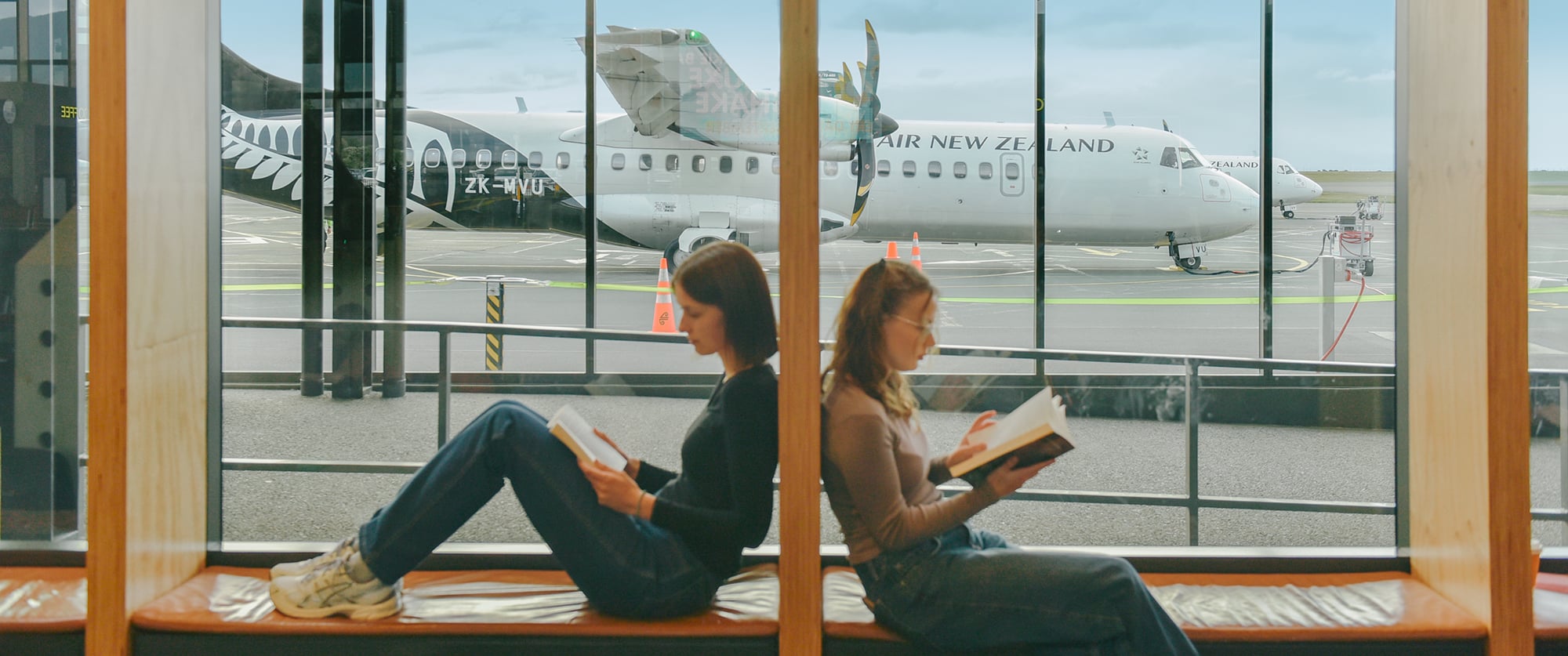 Passengers relaxing banner