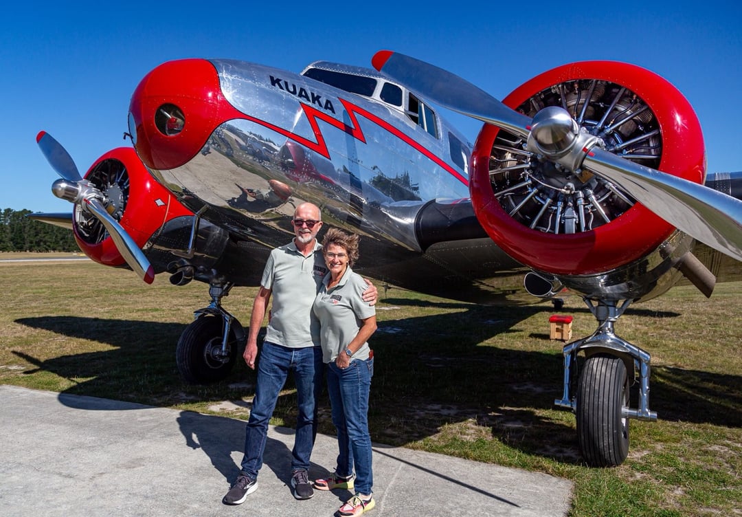 Historic airliner visits Nelson skies